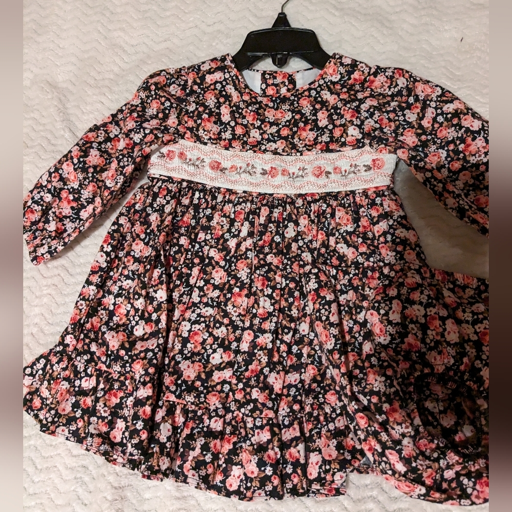 Iris and Ivy Ditsy Floral Long Sleeve Dress